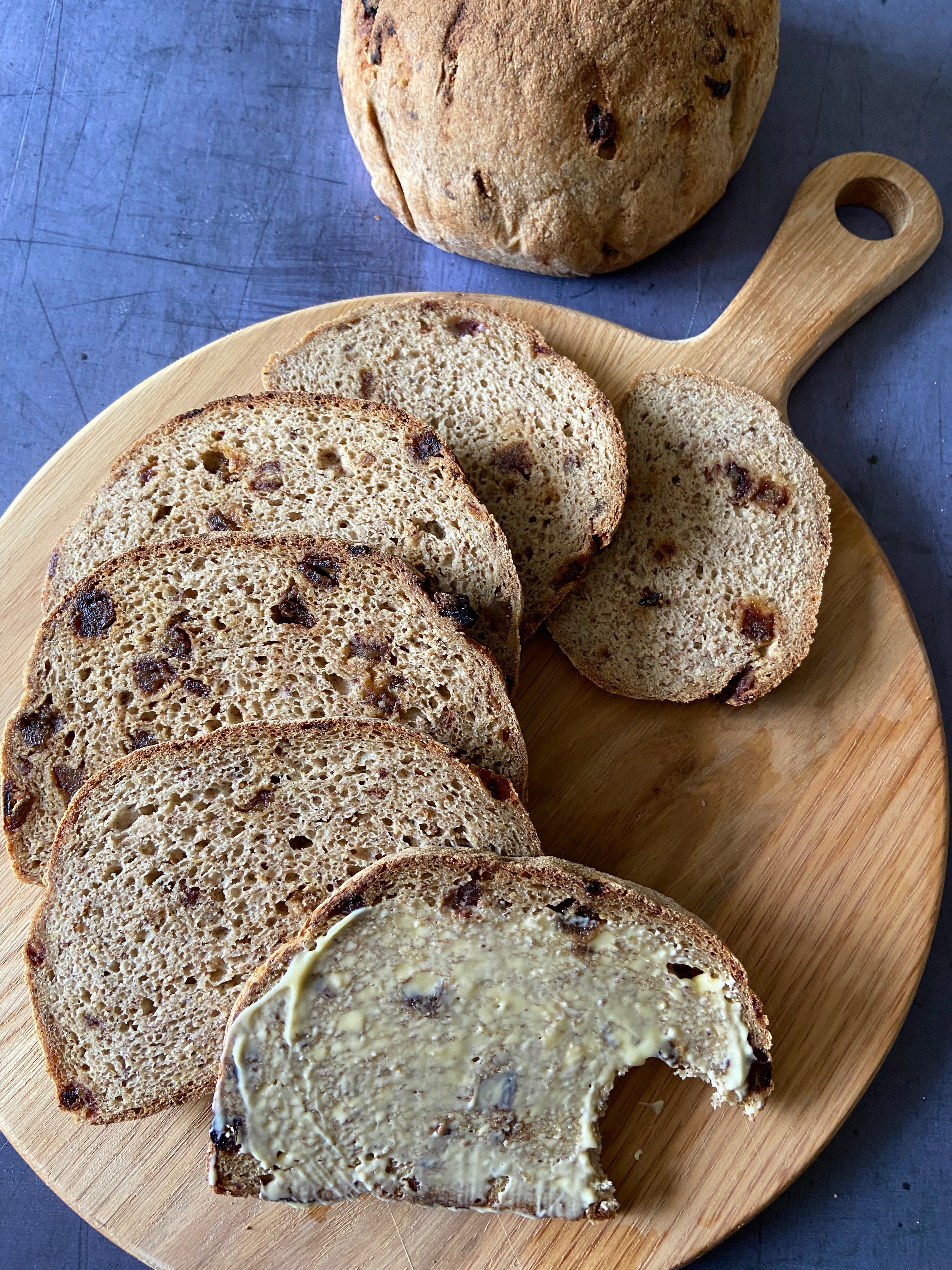 Gluten free cinnamon & date loaf