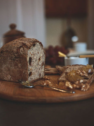 Christmas loaf - stem ginger, walnut & raisin